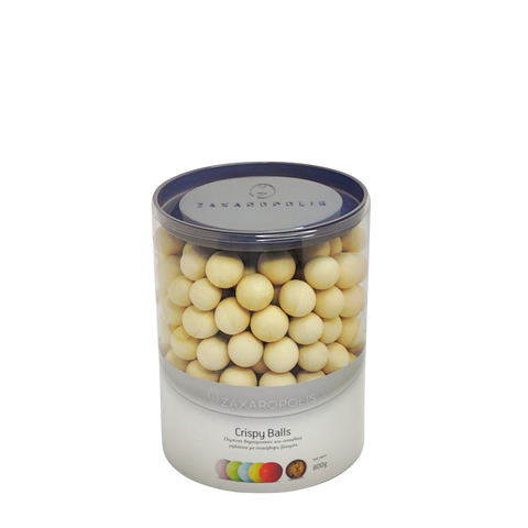 CRISPY BALLS ΓΥΑΛΙ ΜΠΕΖ συσκ. 4Kg 11,30€/Kg, συσκ. 800gr 11,50€