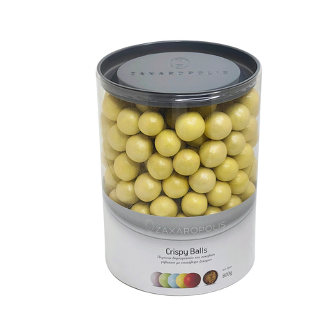 CRISPY BALLS ΠΕΡΛΕ ΚΙΤΡΙΝΟ συσκ. 4Kg 11,30€/Kg, συσκ. 800gr 11,50€